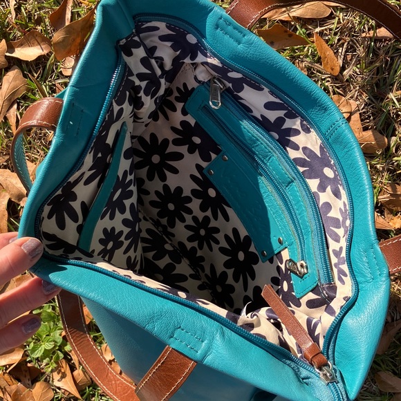 NINO BOSSI leather handbag. - Picture 4 of 6